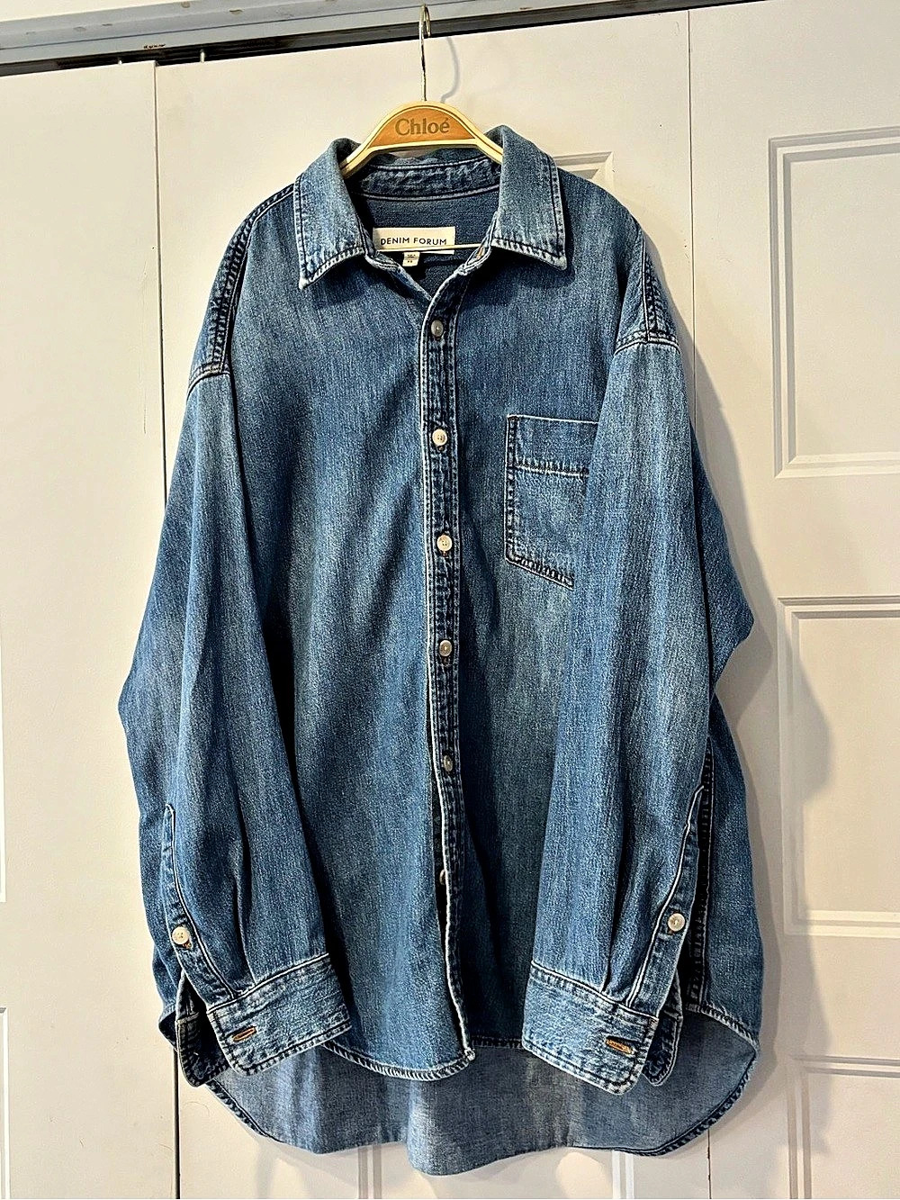Denim Forum The '80s Comfy Denim Shirt Blue XS